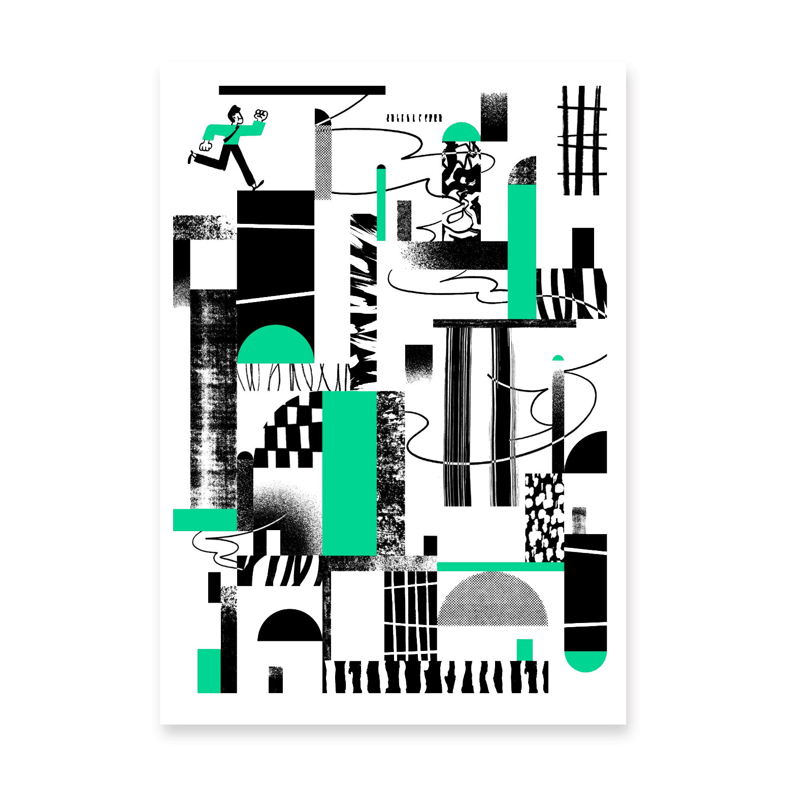 Habitat: City and Forest - A2 Silkscreen Print