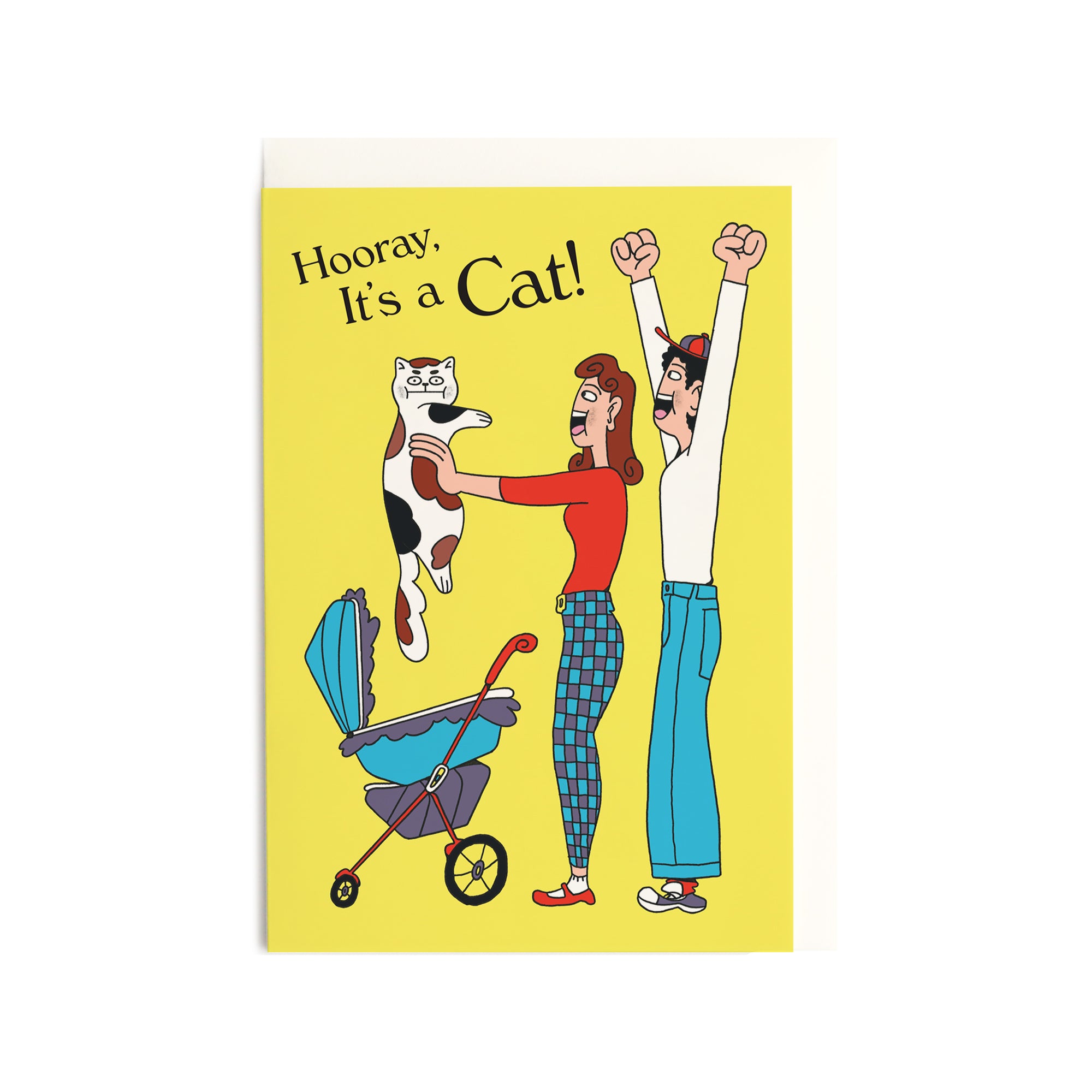 Hooray, It's a Cat! - Greeting Card