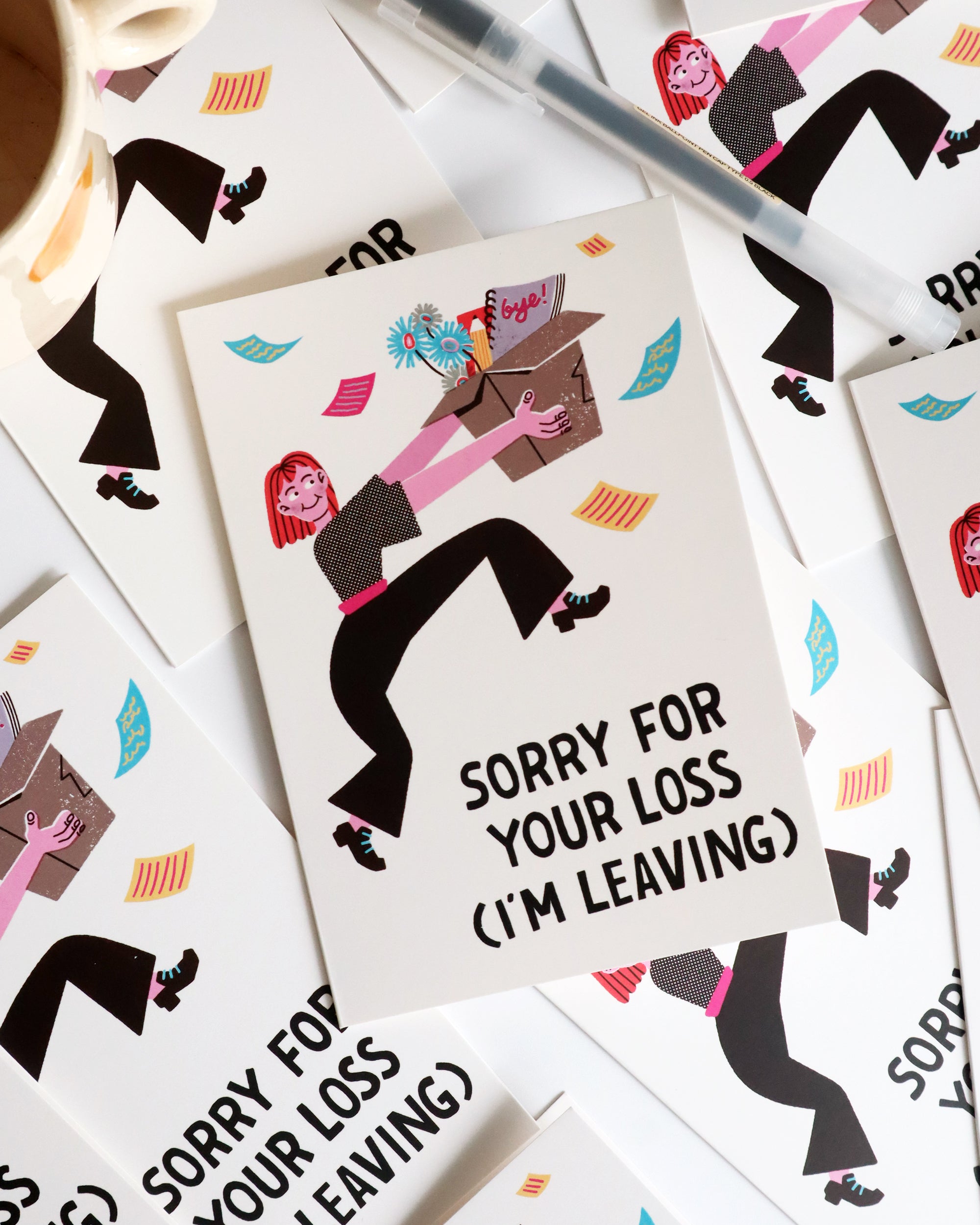 Sorry for Your Loss (I'm Leaving) - Resignation Card